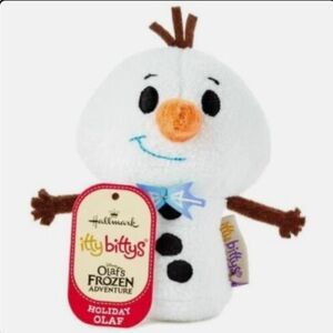 Hallmark itty bittys Olaf Plush - White, Orange, and Brown
